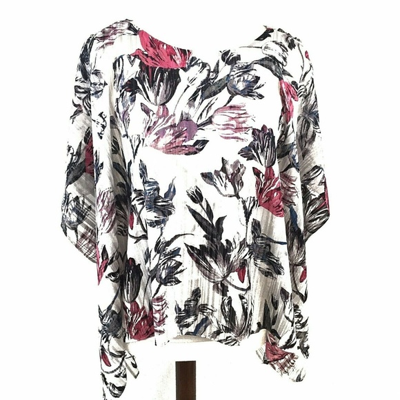 Jennifer Lopez Vibrant Oasis Cold Shoulder Top XS - Picture 1 of 8